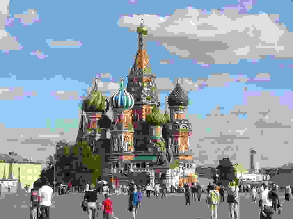 St. Basil's Cathedral, Red Square, Moscow. Russia, duh.