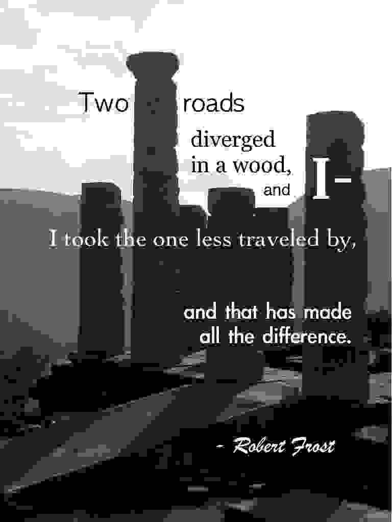 Travel quotes, Robert Frost