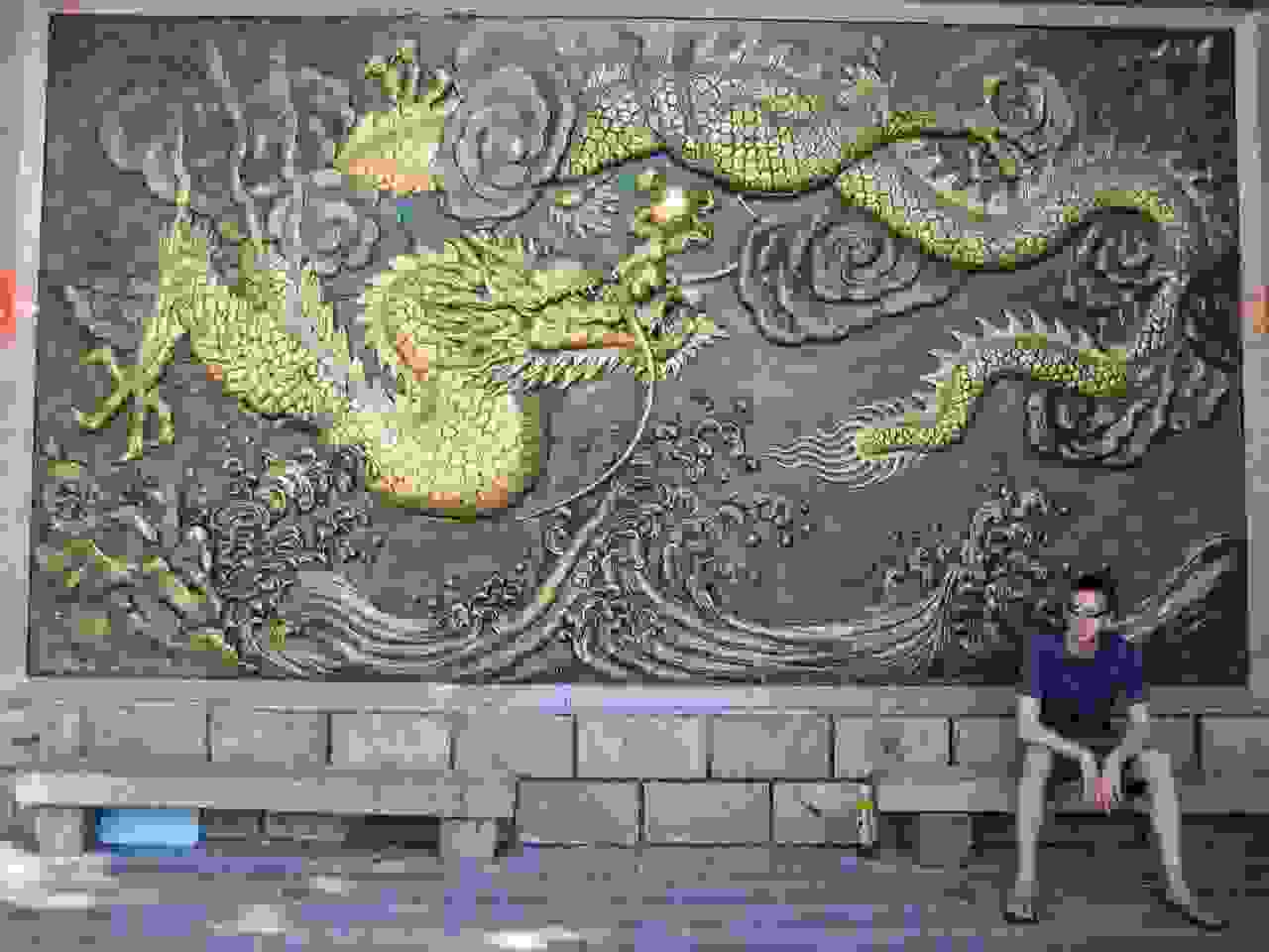 Dragon background in Taiwan