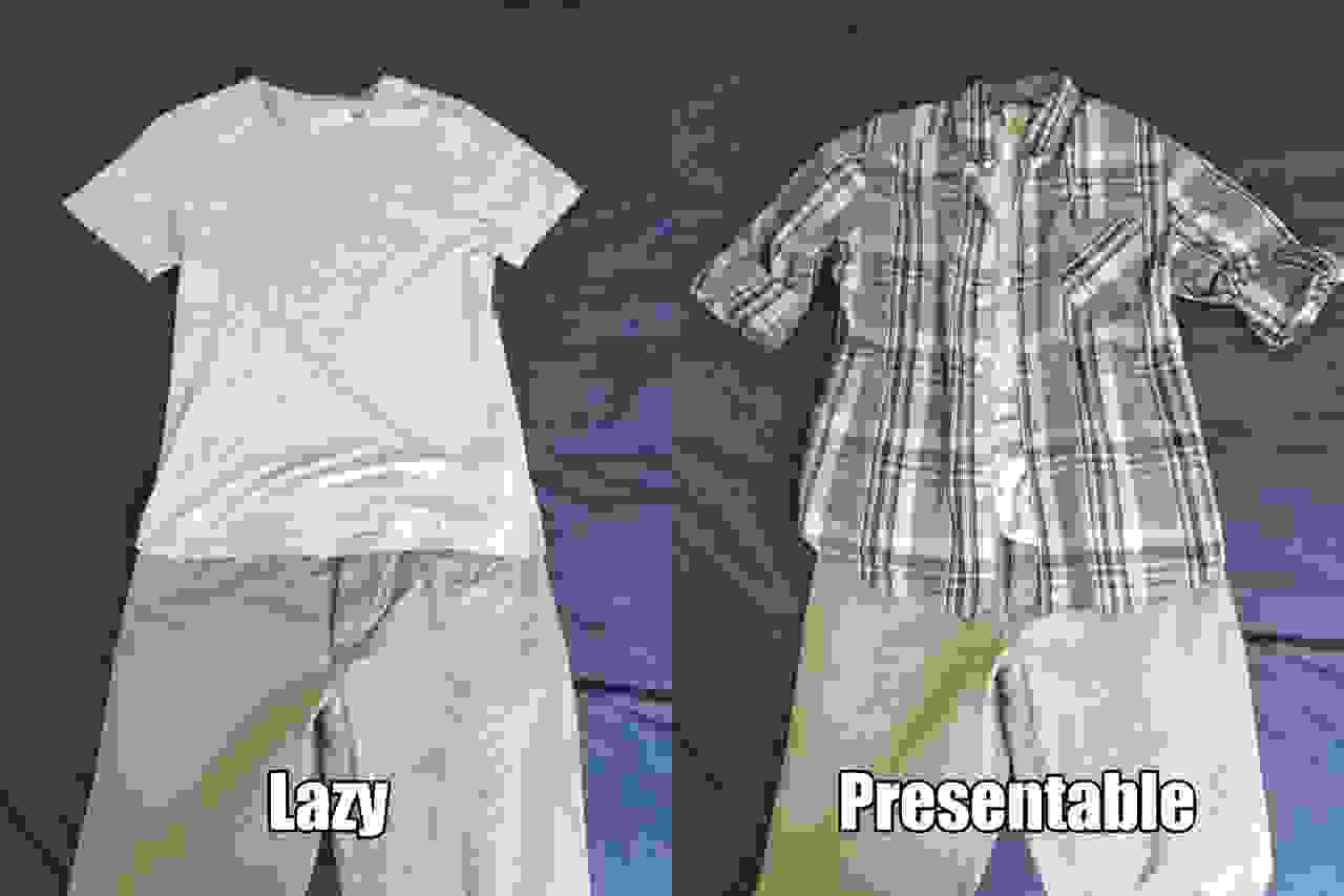 From lazy to presentable
