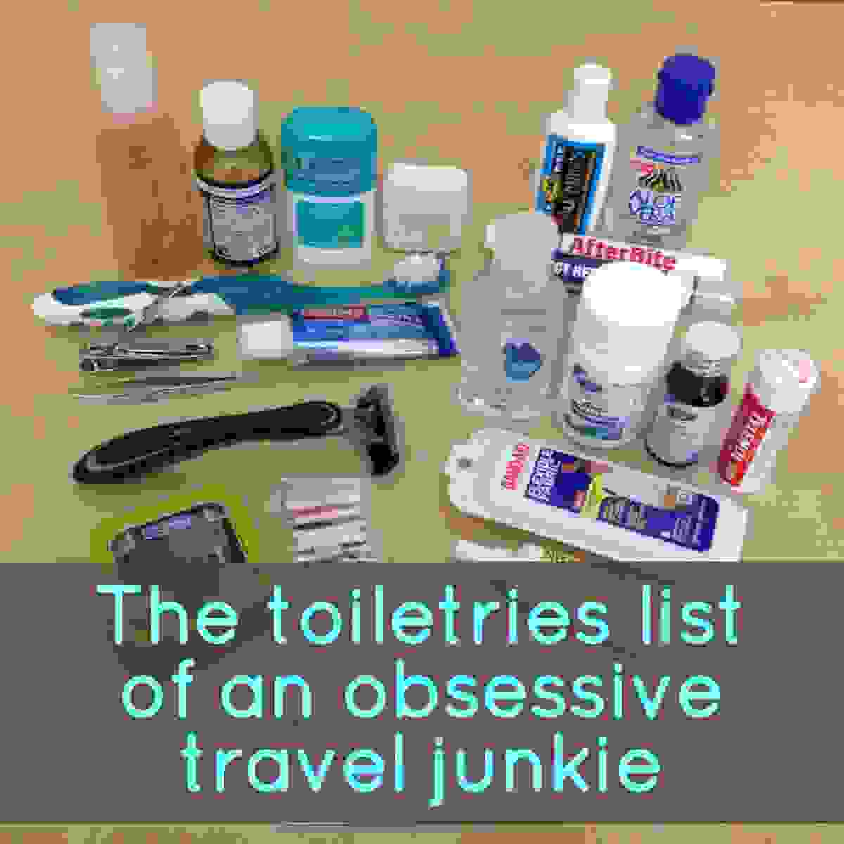 Travel Toiletries List