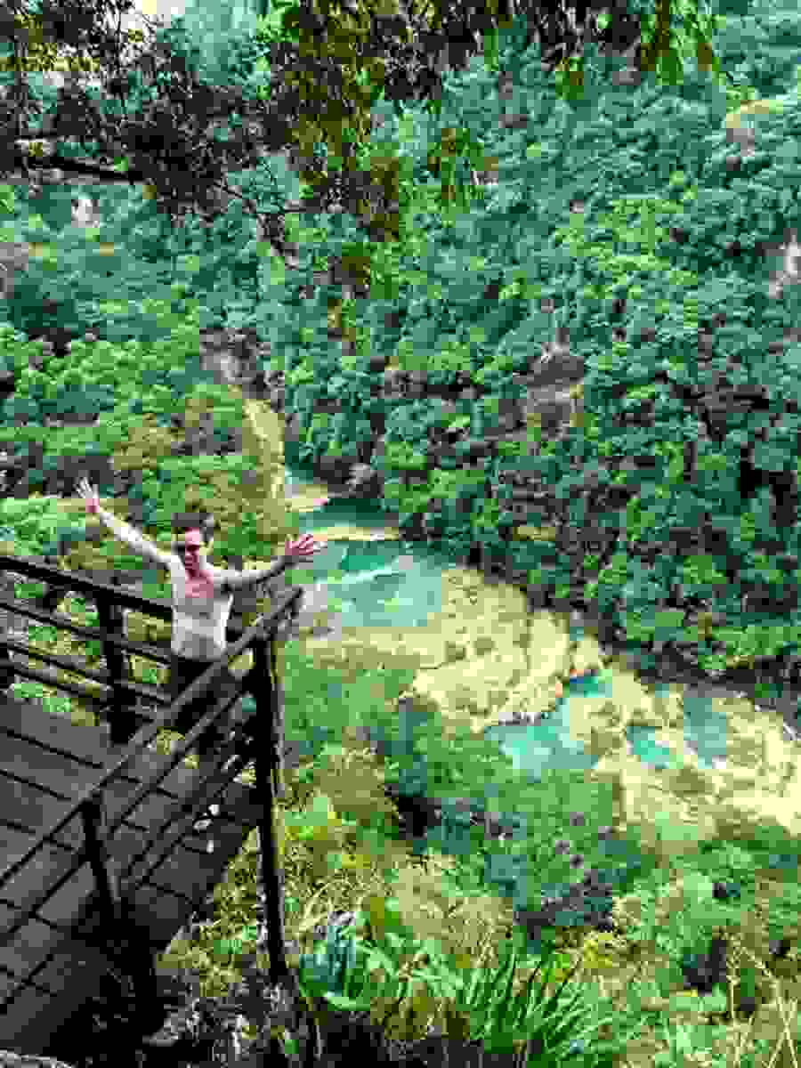 Semuc Champey lookout point photo