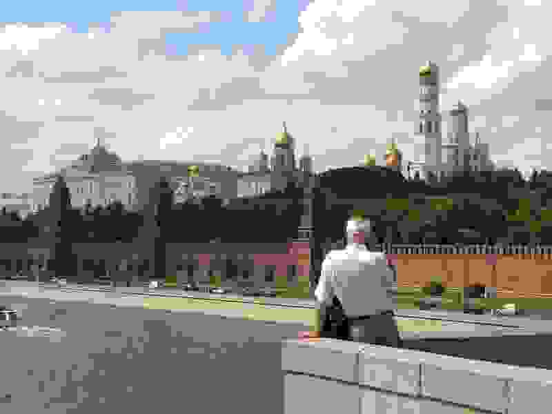 Looking toward the Kremlin, Moscow.
