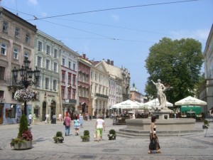 Lviv town square, Lviv, Ukraine