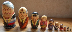 Soviet leader matryoshka nesting doll set