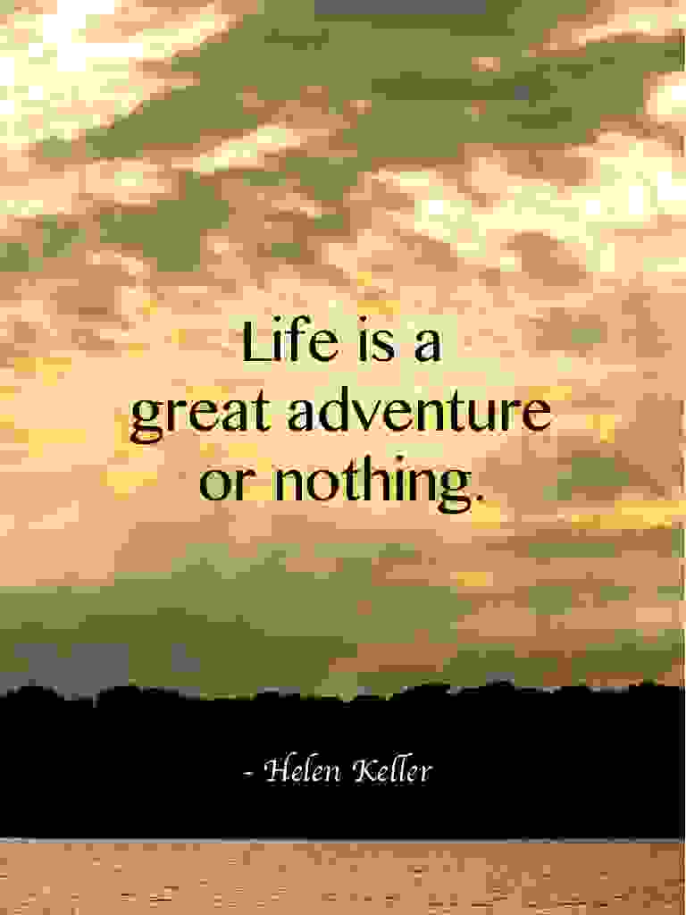 Travel quotes, Helen Keller