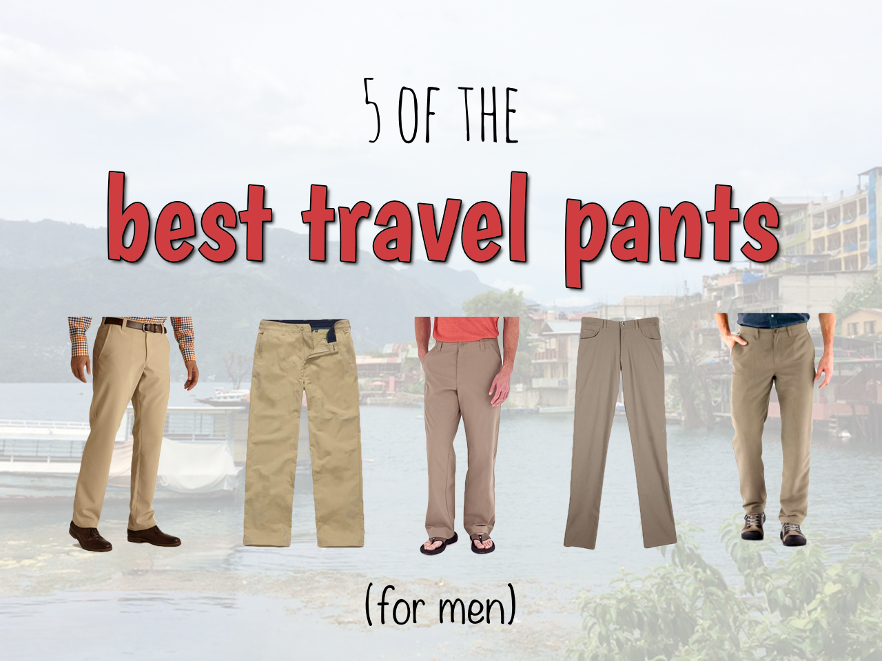 mens travel cargo pants