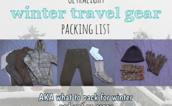 Winter gear packing list
