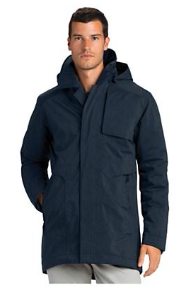 KLJR Men Fleece Zip Off Office Ultra Light Weight Puffer Down Jacket with Hood 
