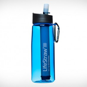 LifeStraw Go 2-stage water bottle with filter 1 litre, blue