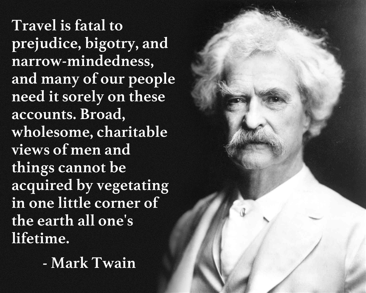 Image result for mark twain world travel quote