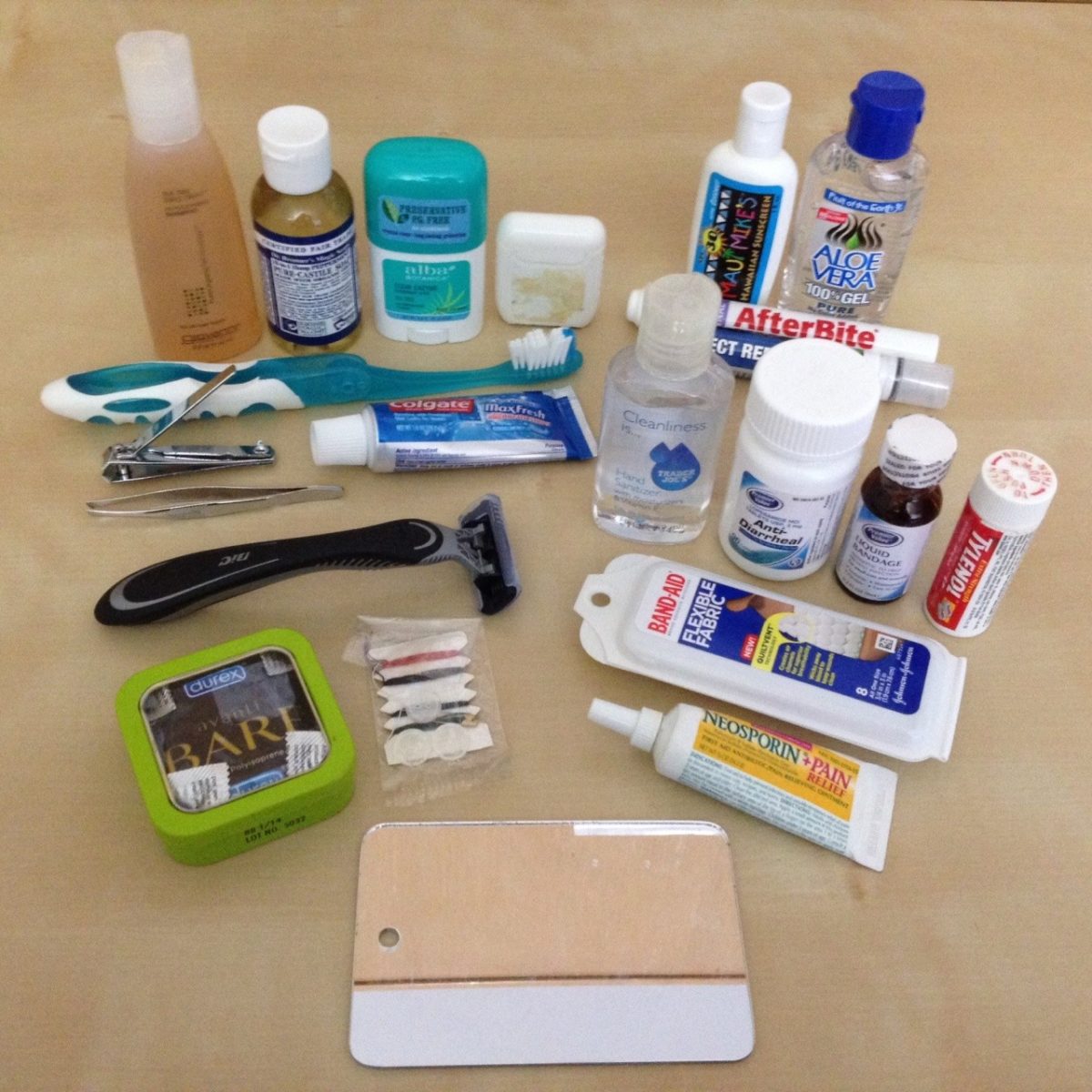 The toiletries list of an obsessive travel junkie – Snarky Nomad