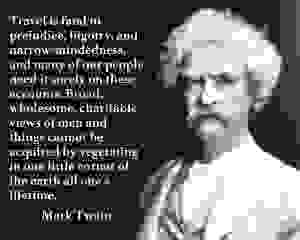 Mark Twain Travel Quote