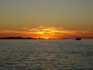 Sunset in Zadar, Croatia