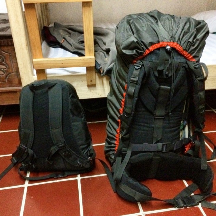 backpacking backpack as carry on