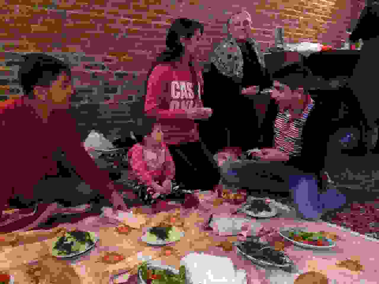 Mosque lunch in Nakhchivan