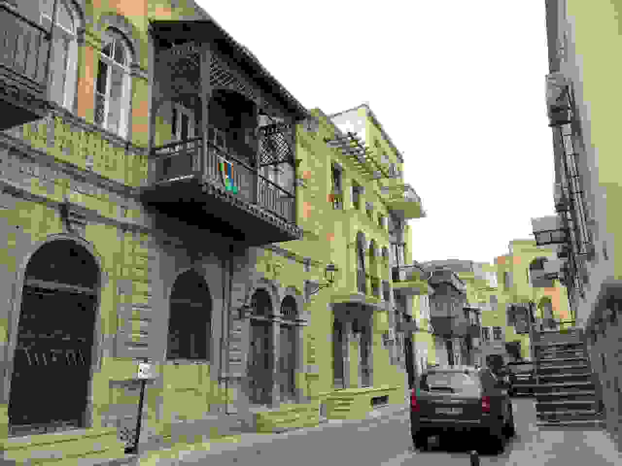 Lonely car in Baku old town