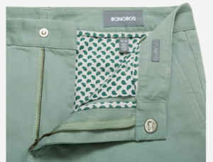 Slider button from Bonobos