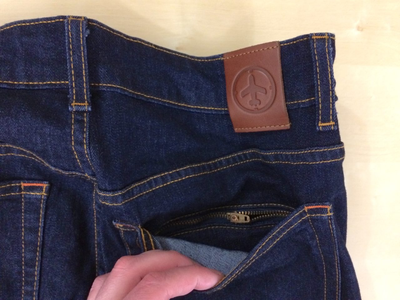 Jeans with 2025 secret pockets