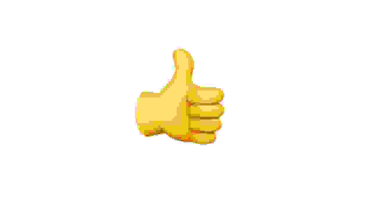 thumbs up emoji meme transparent